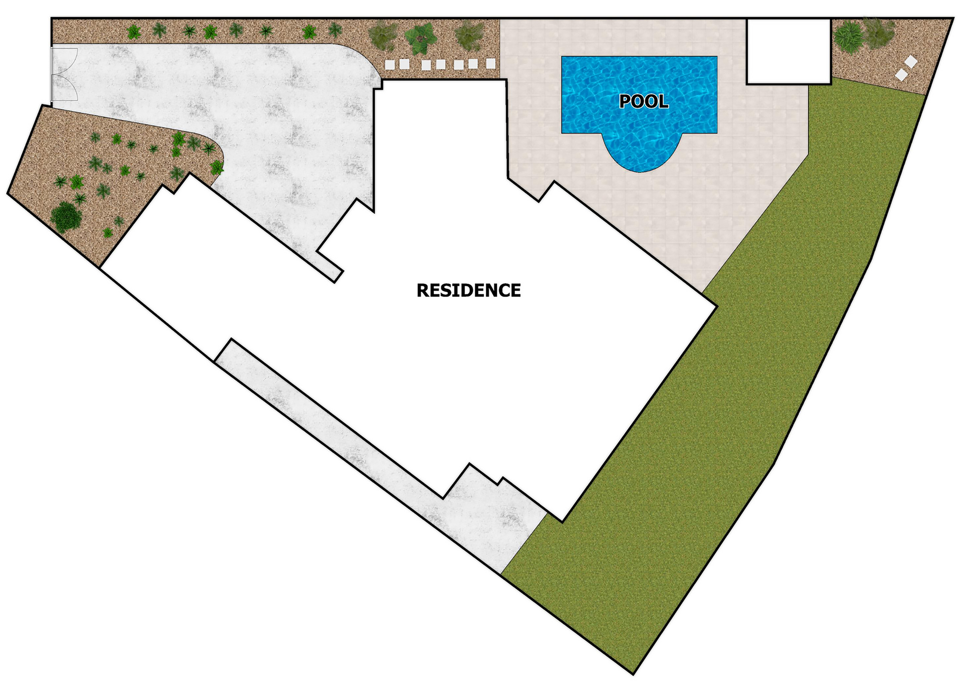 Professional 2D site plan property layout landscape visualization architectural site plans aerial property view