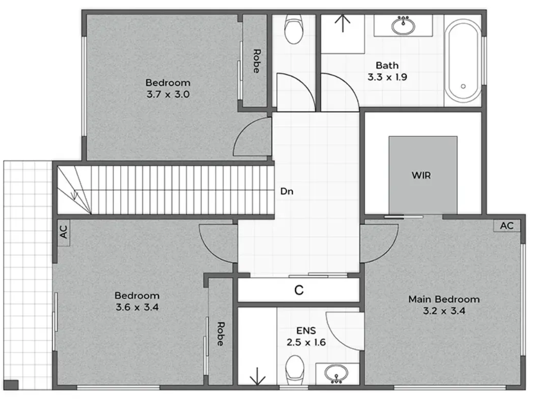 AutoCAD professional floor plan technical drawing dimensional specifications construction documentation CAD standards